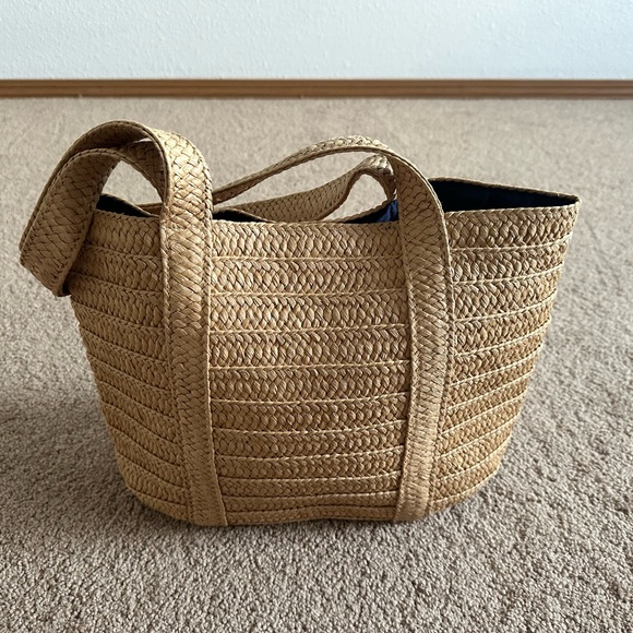 Draper James Raffia Beach Pool Tote Bag - Picture 2 of 7